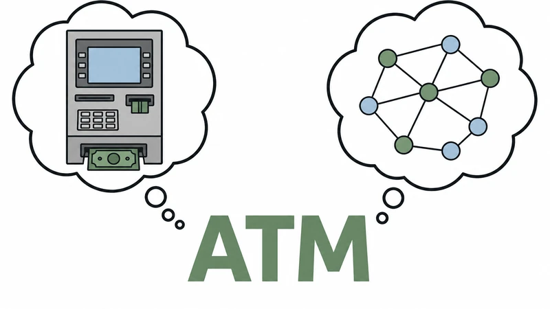 ATM acronym collision — bank machine versus Asynchronous Transfer Mode networking